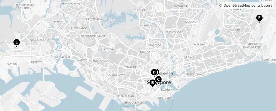 Map of Singapore