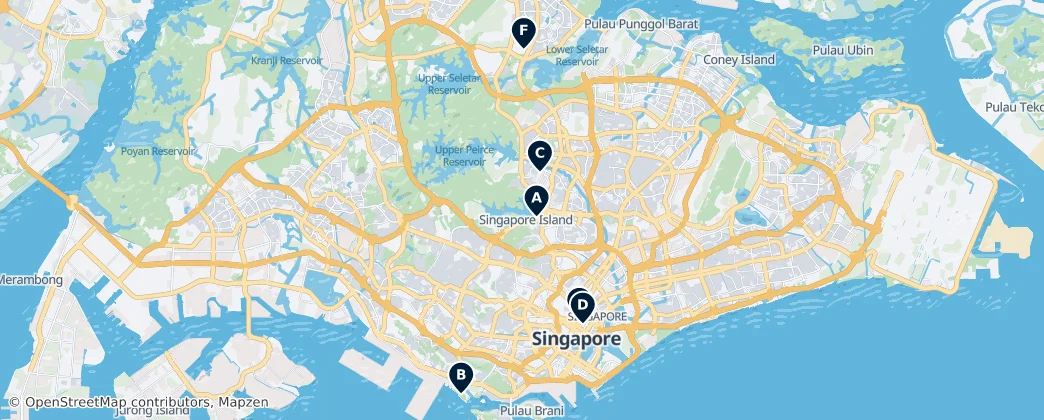 Map of Singapore