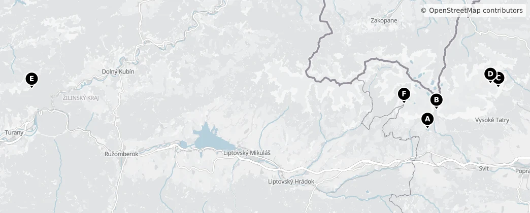 Map of Slovacchia