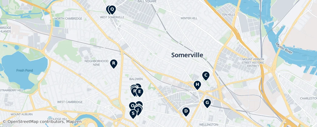 Map of Somerville