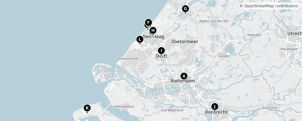 Map of Olanda Meridionale
