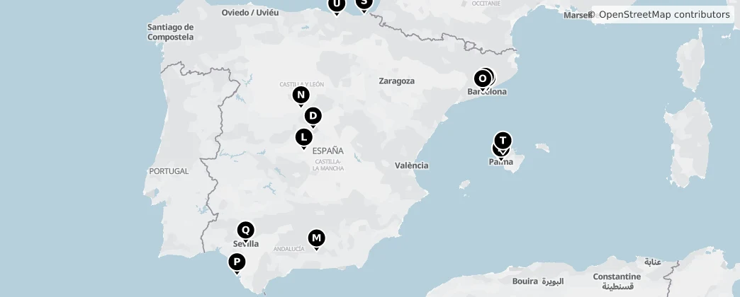 Map of Spagna