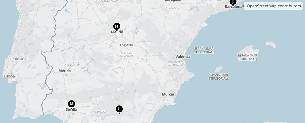 Map of Spagna