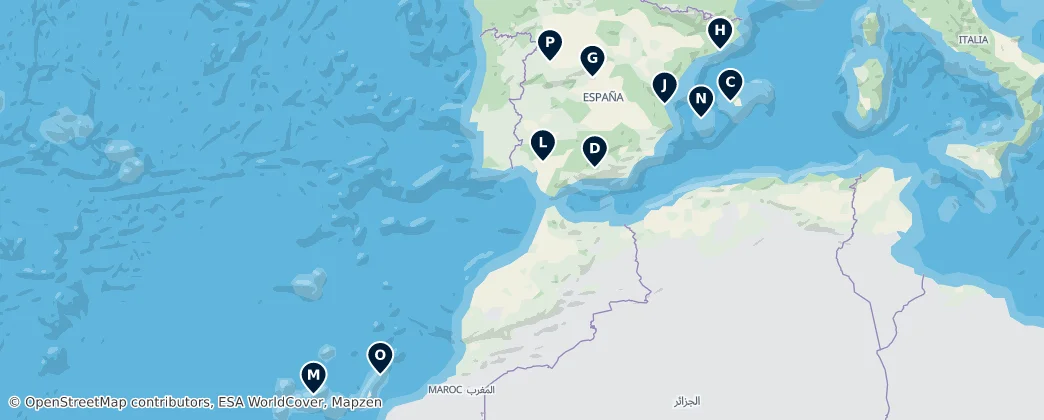 Map of Spagna