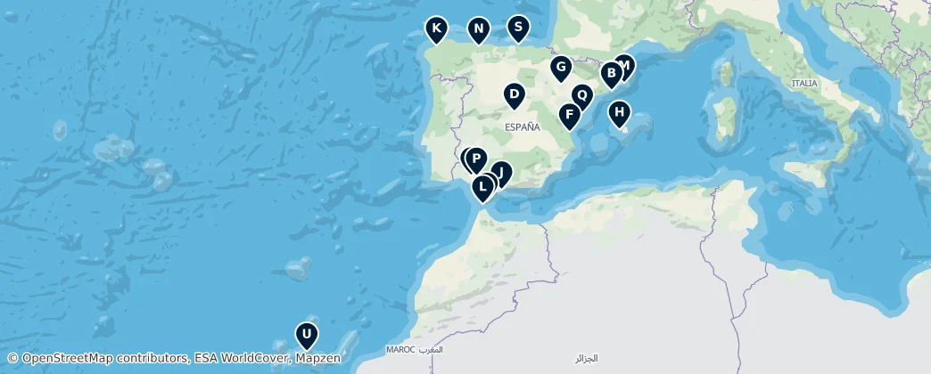 Map of Spagna