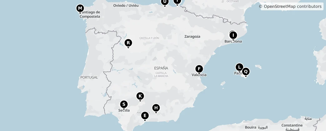 Map of Spagna