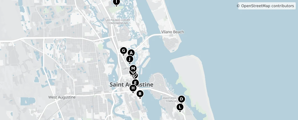 Map of Saint Augustine