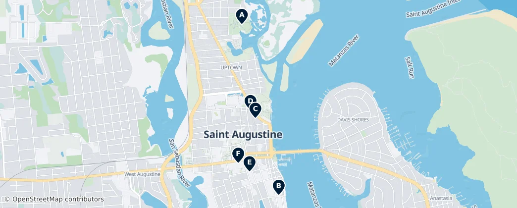 Map of Saint Augustine