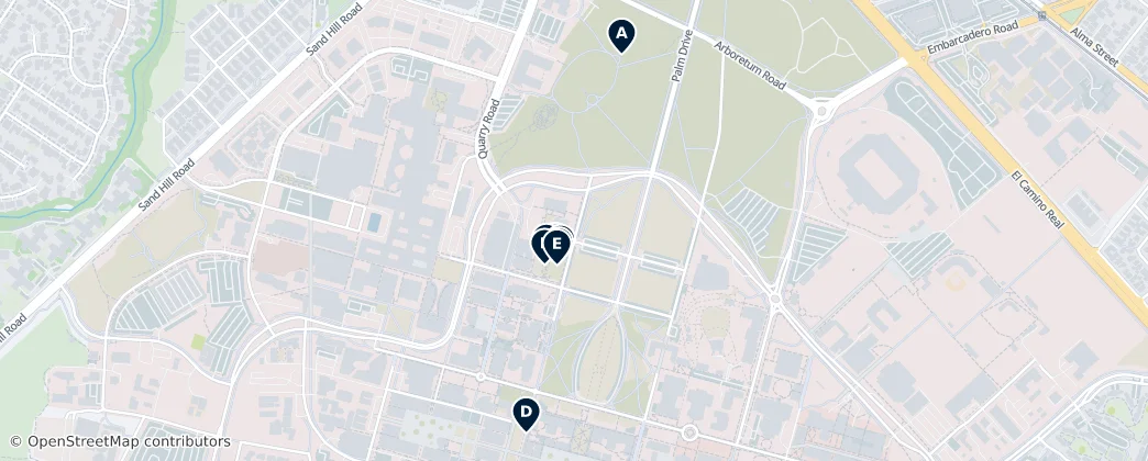 Map of Stanford