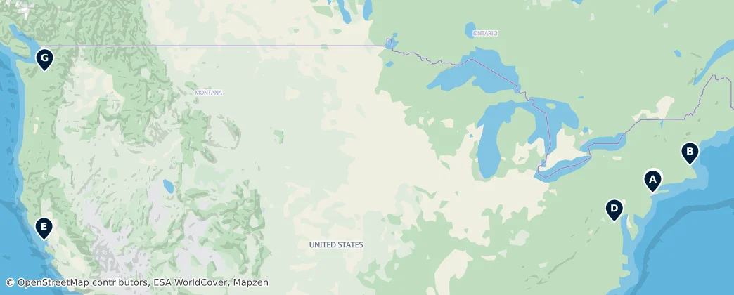 Map of Stati Uniti d'America