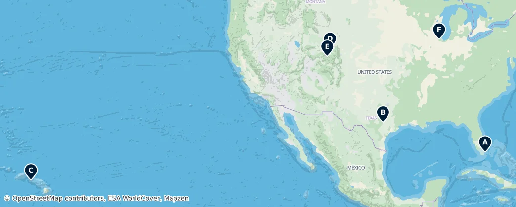 Map of Stati Uniti d'America