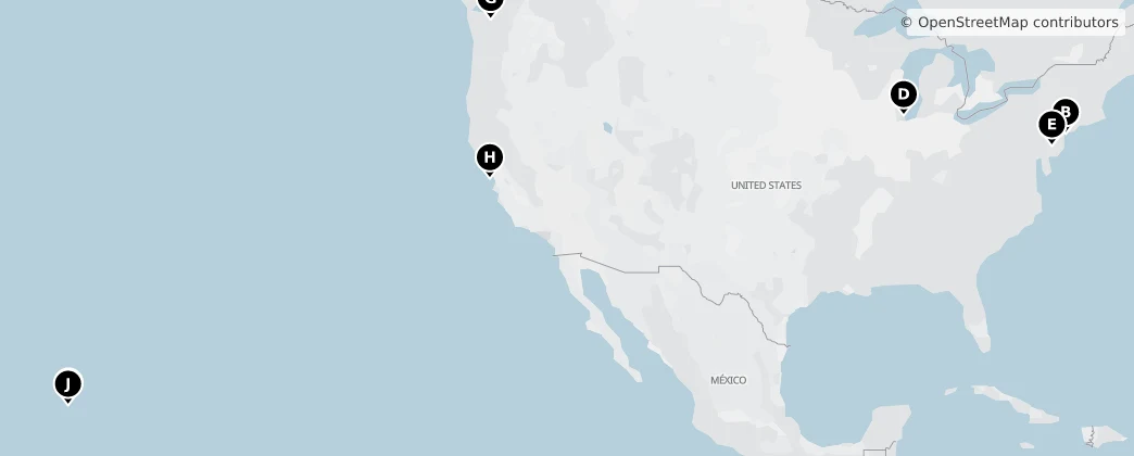 Map of Stati Uniti d'America