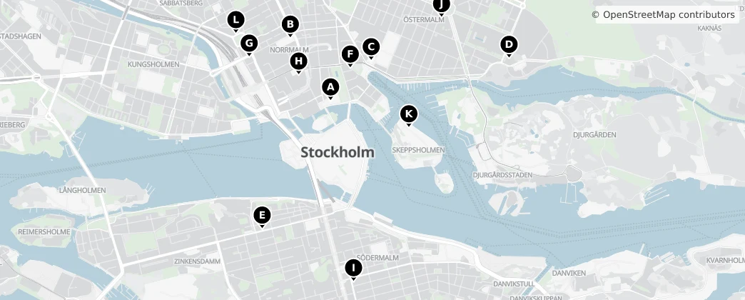 Map of Stoccolma