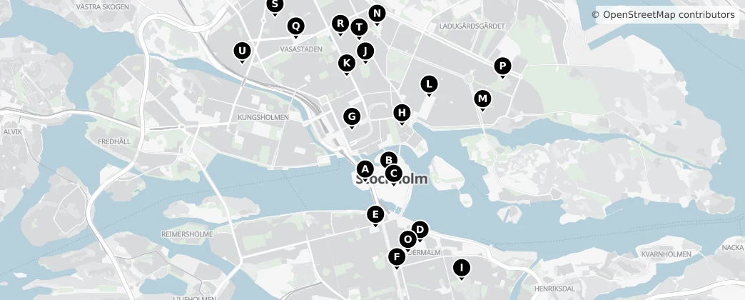 Map of Stoccolma