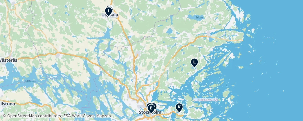 Map of Sveriges Landskap