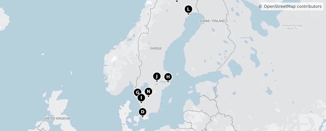 Map of Svezia