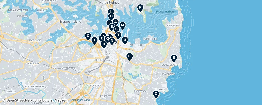 Map of Sydney
