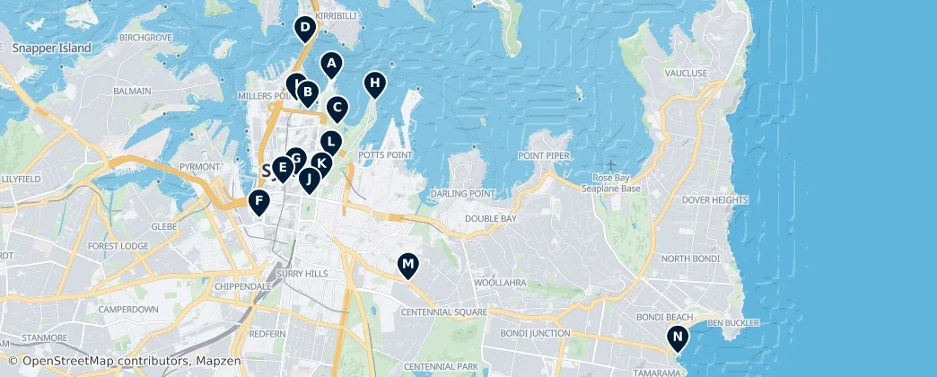 Map of Sydney