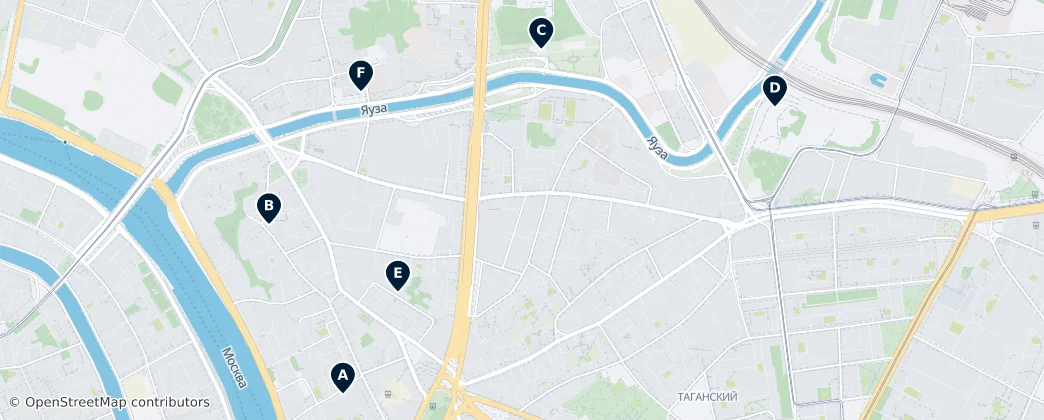 Map of Taganskij
