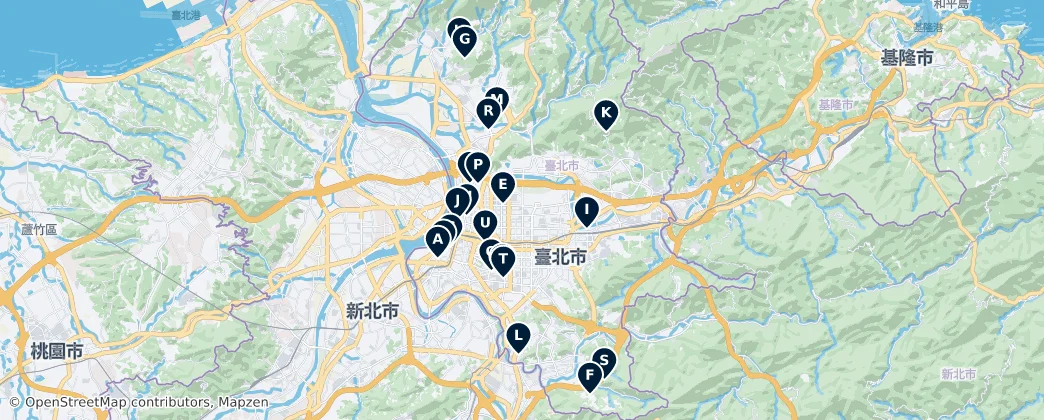 Map of Taipei