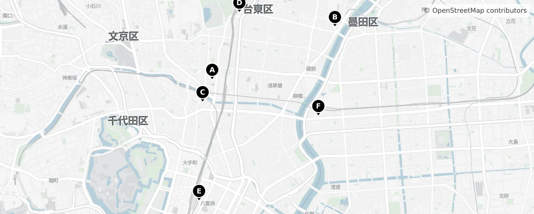 Map of Taito