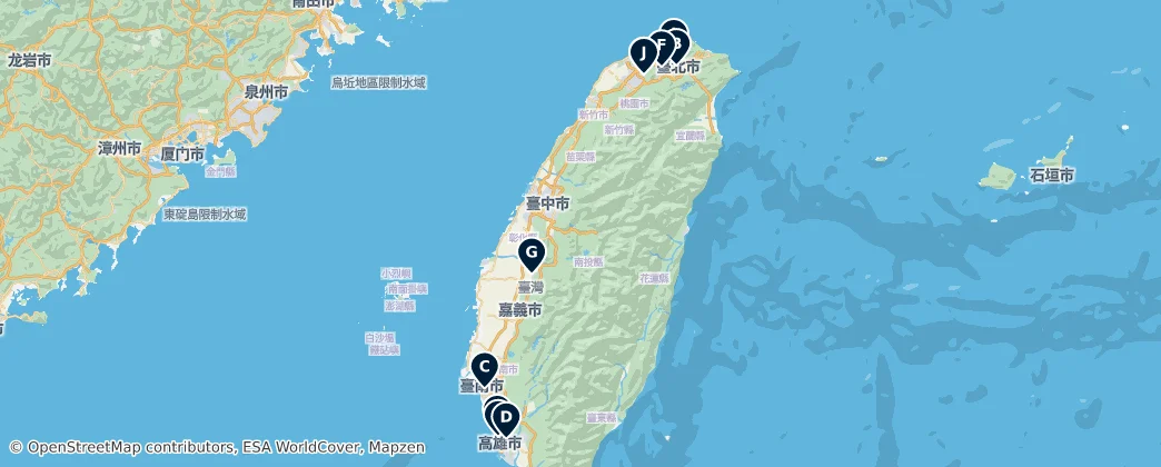Map of Taiwan