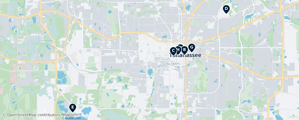 Map of Tallahassee