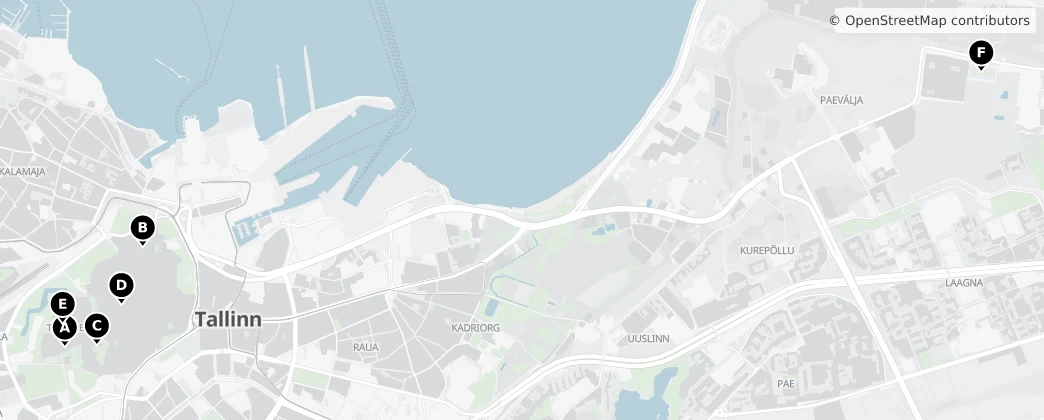 Map of Tallinn