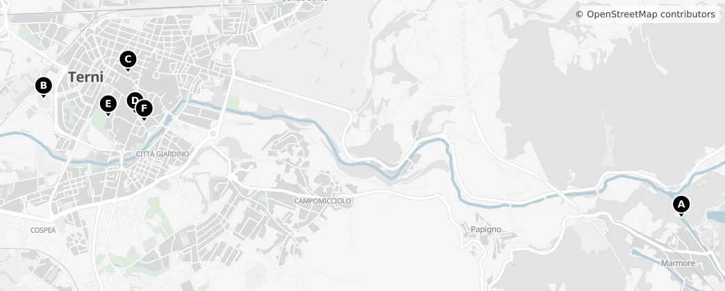 Map of Terni