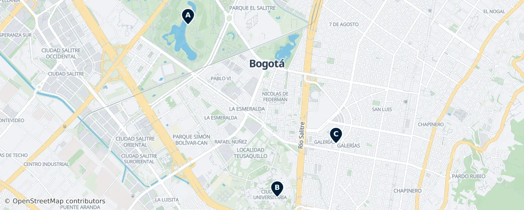 Map of Teusaquillo