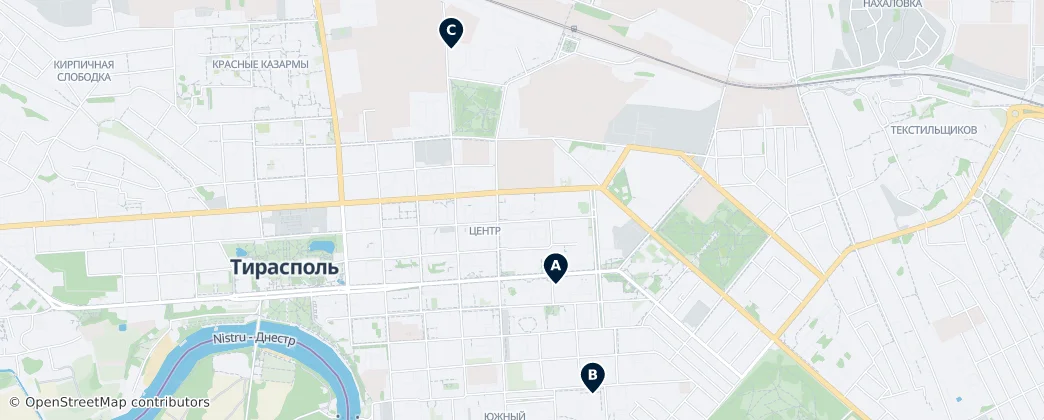 Map of Tiraspol