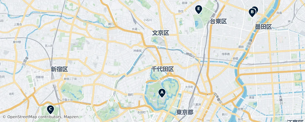 Map of Tokyo