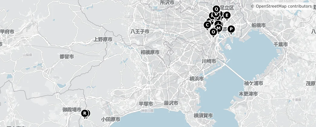 Map of Tokyo