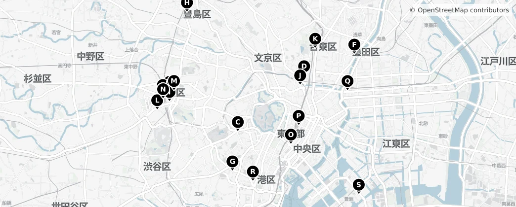 Map of Tokyo