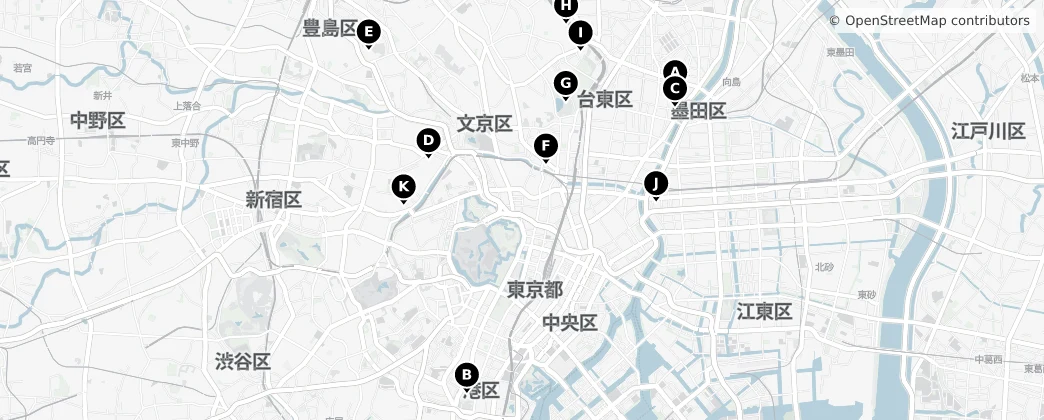 Map of Tokyo