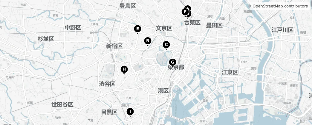Map of Tokyo