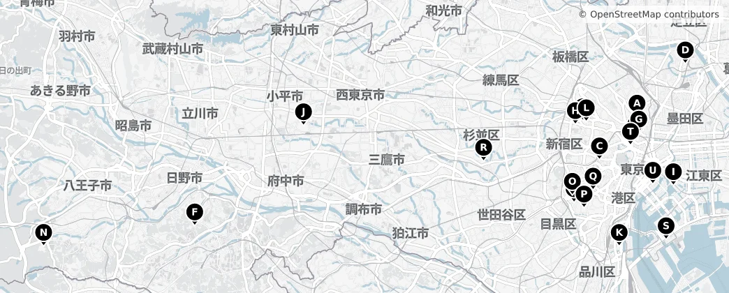 Map of Tokyo