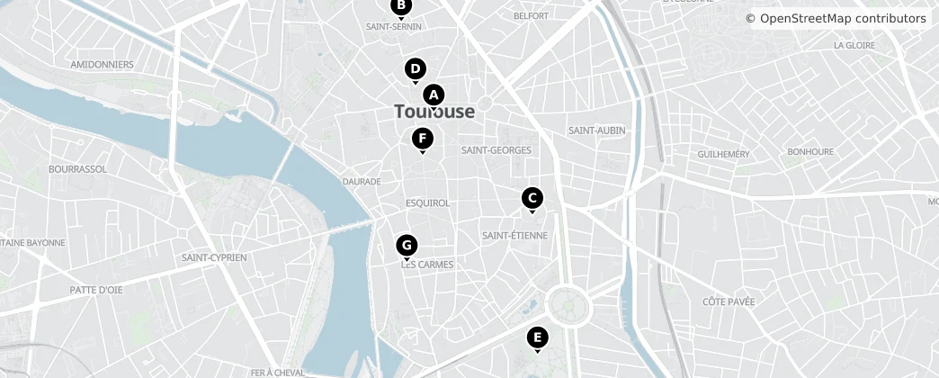 Map of Tolosa