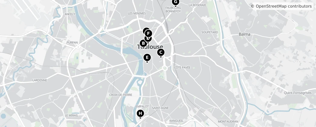 Map of Tolosa