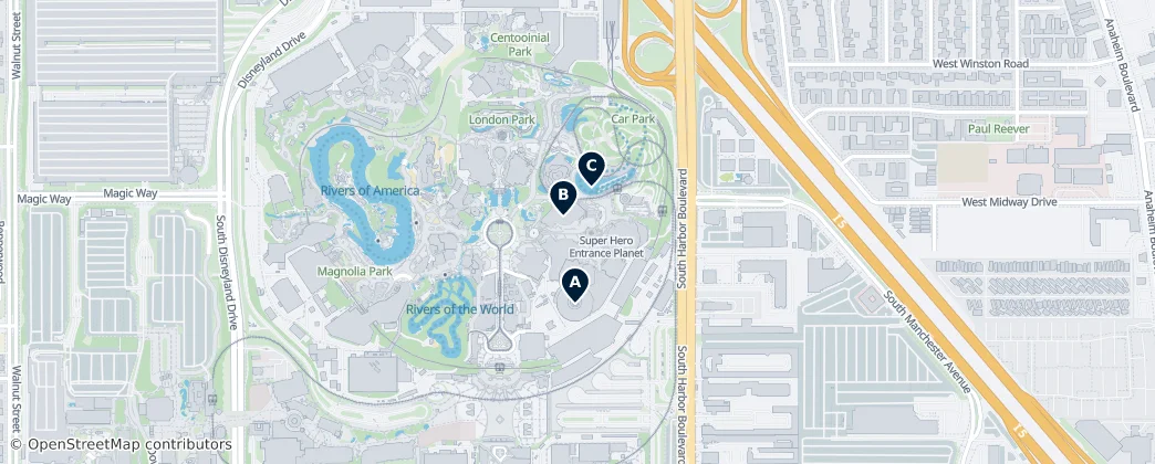 Map of Tomorrowland