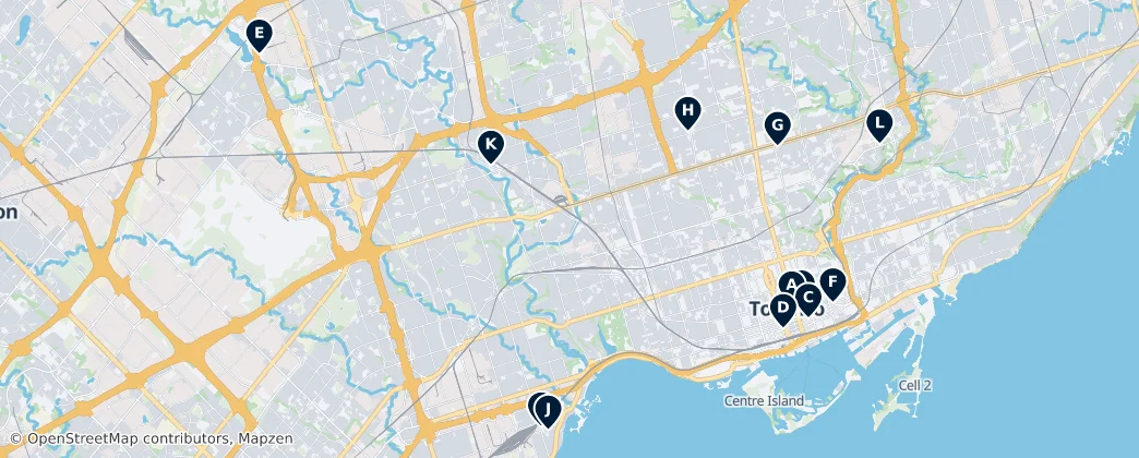 Map of Toronto