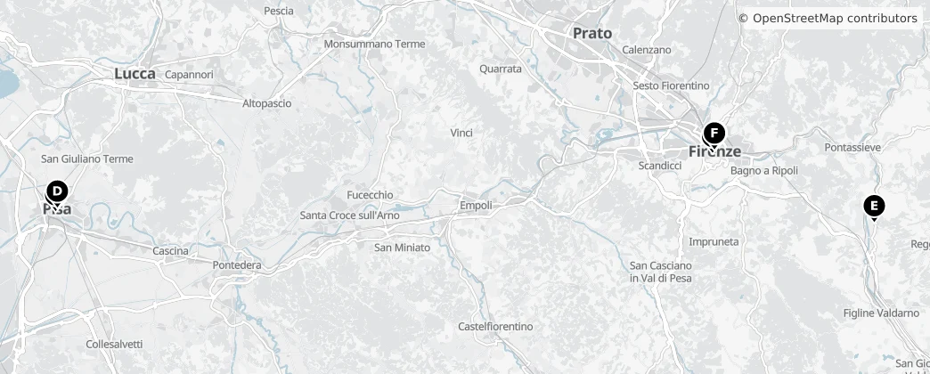Map of Toscana