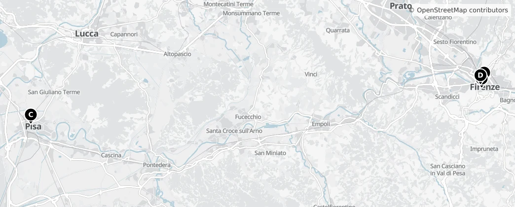 Map of Toscana