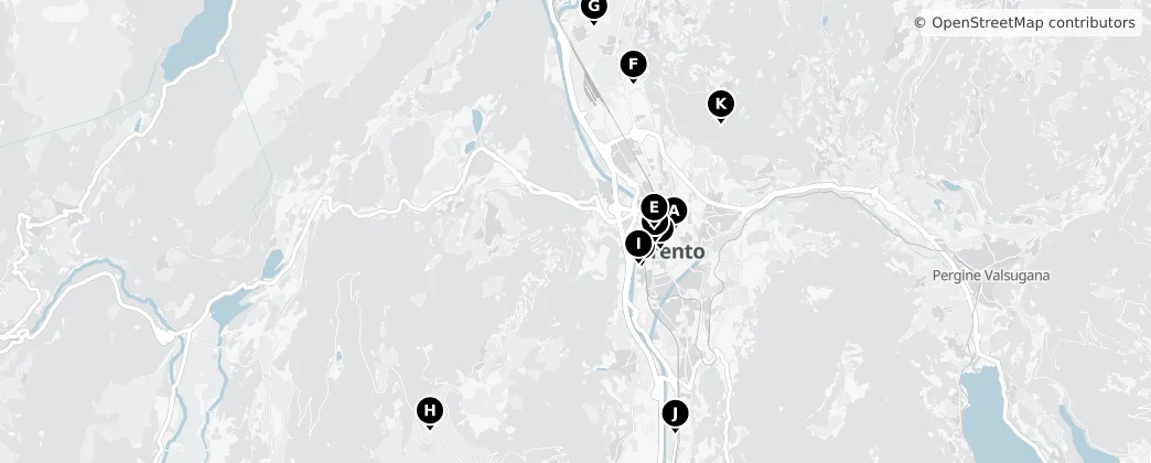 Map of Trento