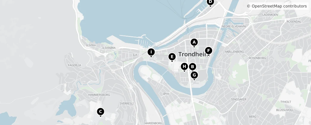 Map of Trondheim