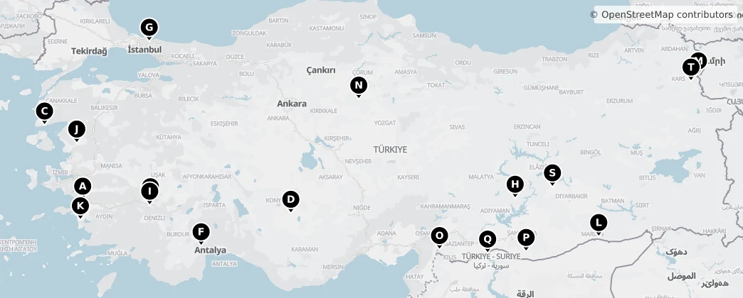 Map of Turchia