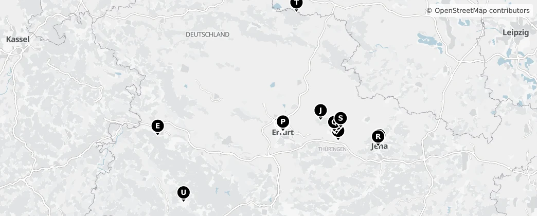 Map of Turingia