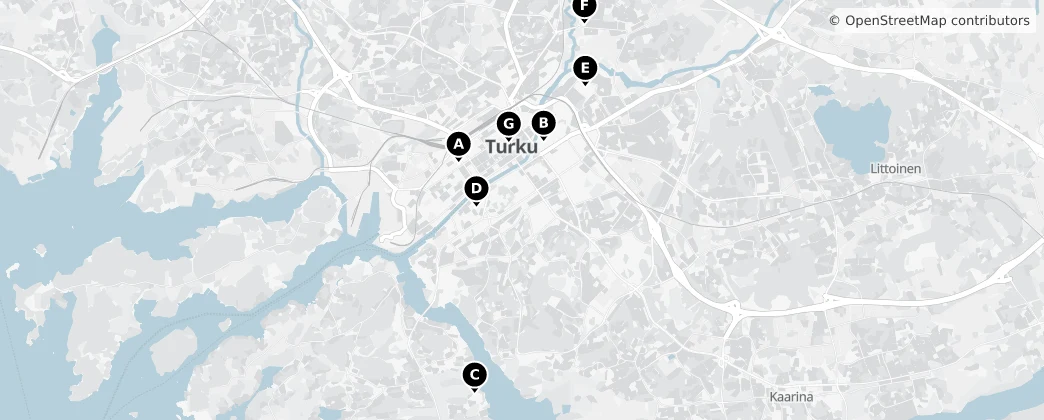 Map of Turku