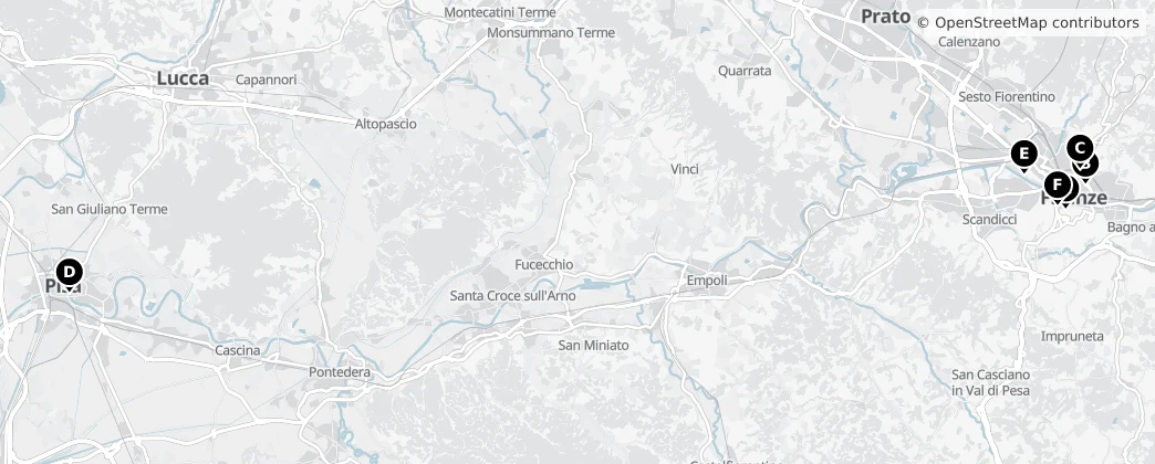 Map of Toscana