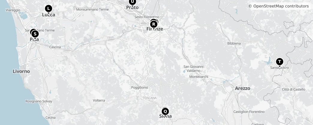 Map of Toscana